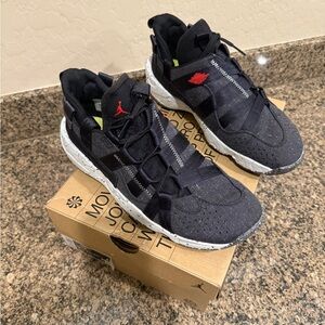 Jordan Crater Black and University Red Sneakers